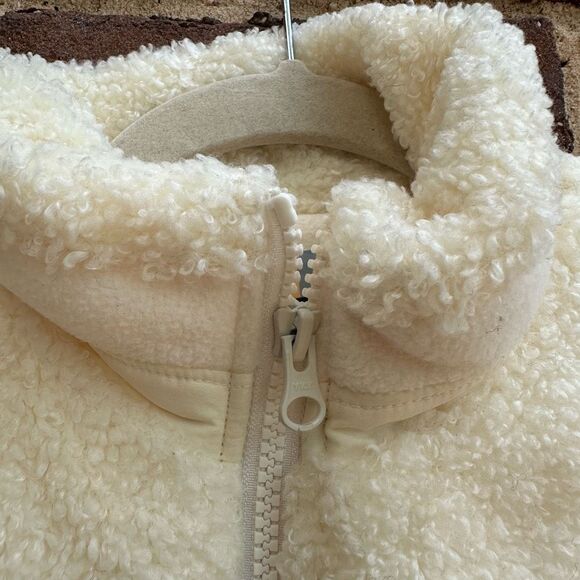 Kith Pinehurst Bonded Sherpa Full Zip jacket cream mens XS NWOT - Picture 2 of 7